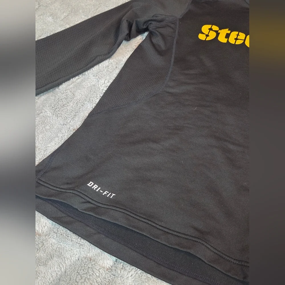 Nike Pittsburgh Steelers Shirt Men's Size S Black On Field Long Sleeve 2-Sided - Picture 8 of 12